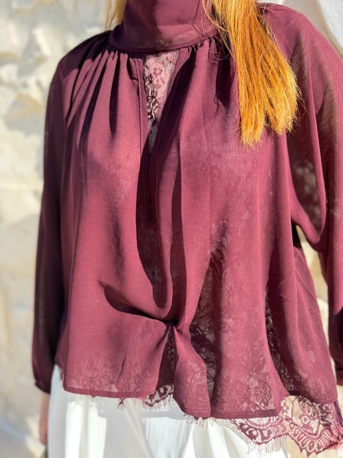 Blouse IVY bordeaux