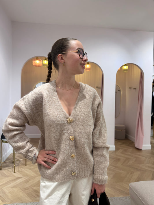 Pull voto beige