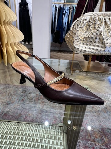 Escarpin dunes marron