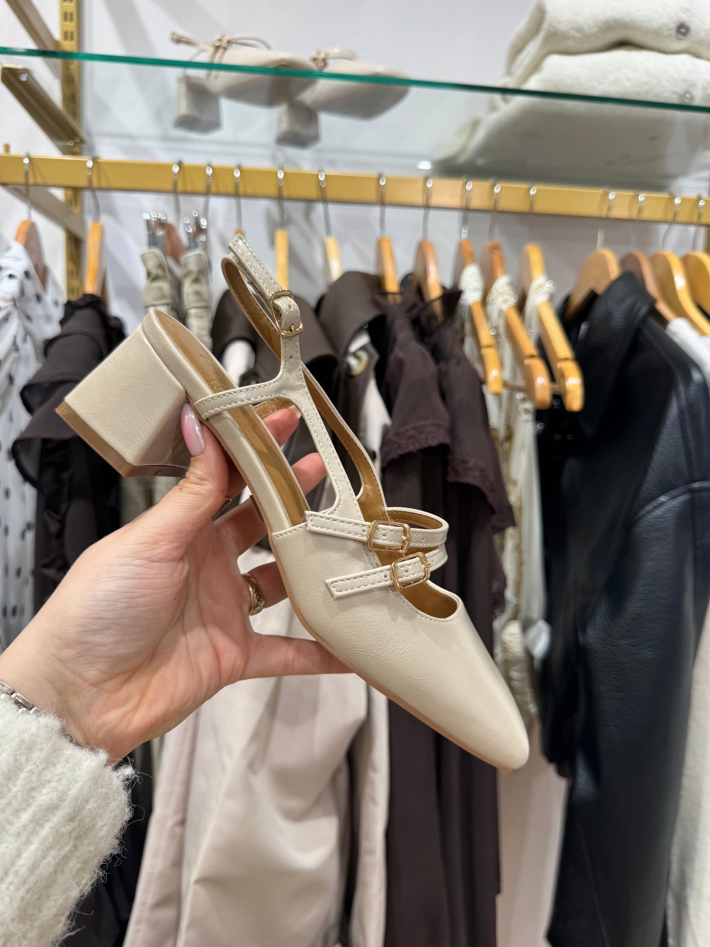 Slingback Nina beige