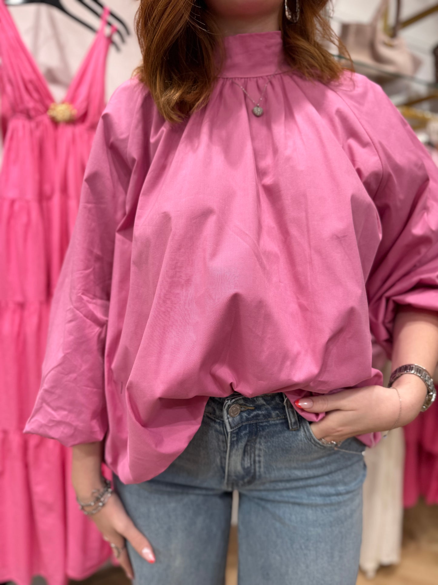 Blouse Lys fuchsia