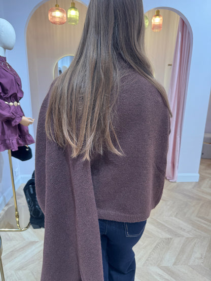 Pull Jade marron