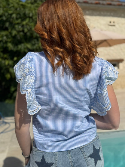 Blouse OSLO bleu