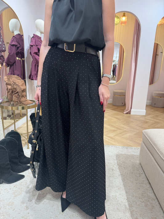 Pantalon strass noir