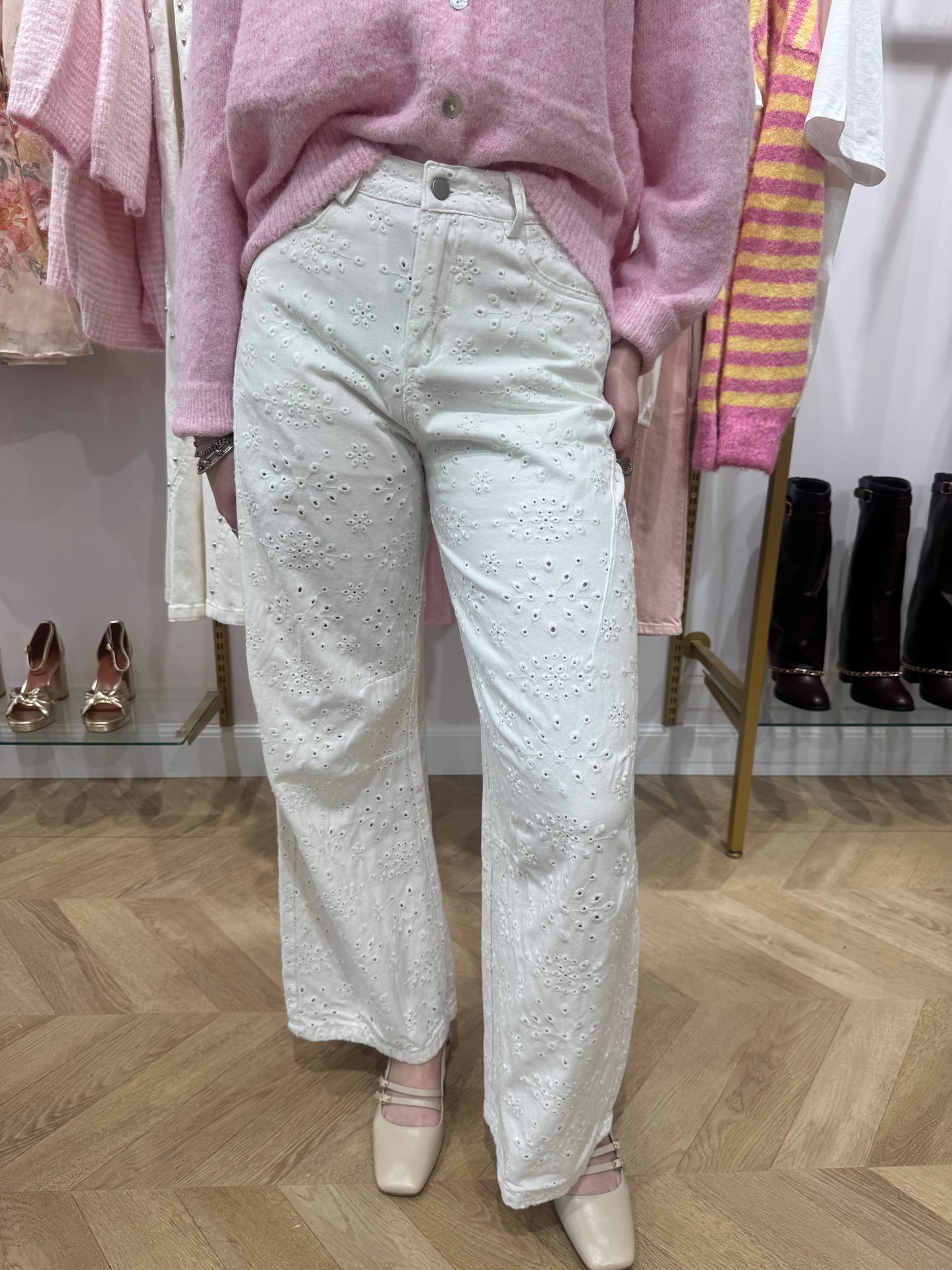 Pantalon broderie Jenna