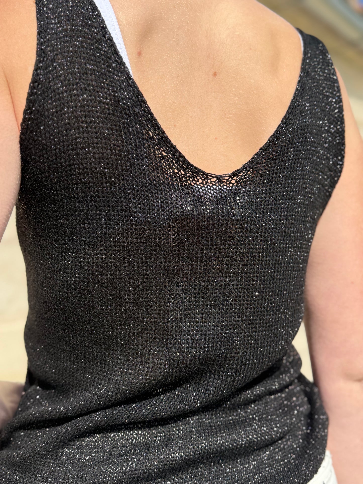 Débardeur GLITTER noir