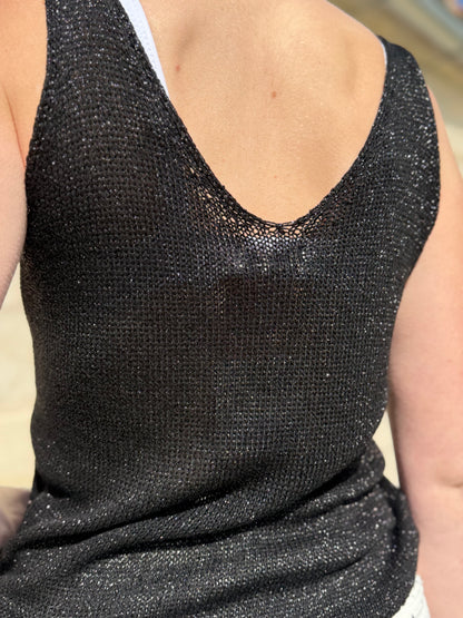 Débardeur GLITTER noir