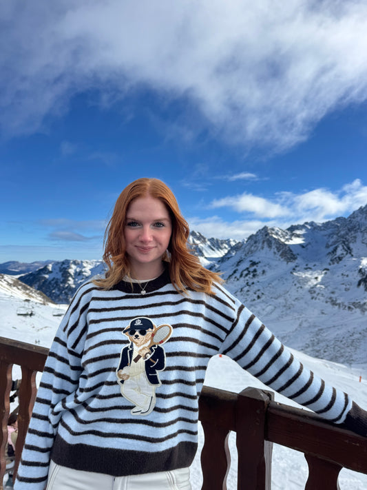 Pull teddy tennis ciel