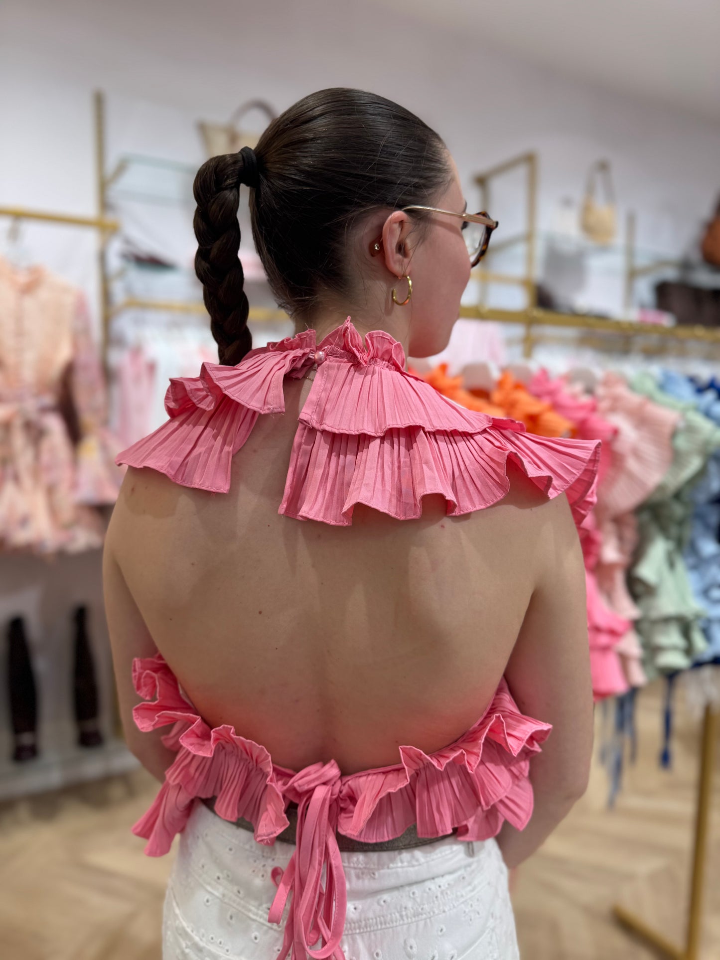 Top dos nu Céleste rose