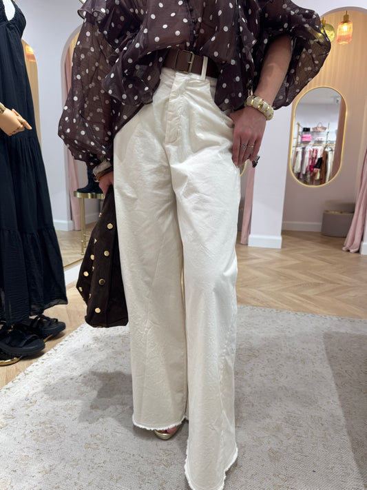 Pantalon joséphine écru