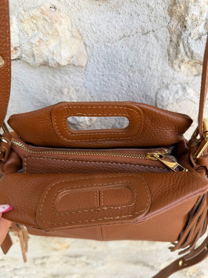 Sac stormy camel lisse