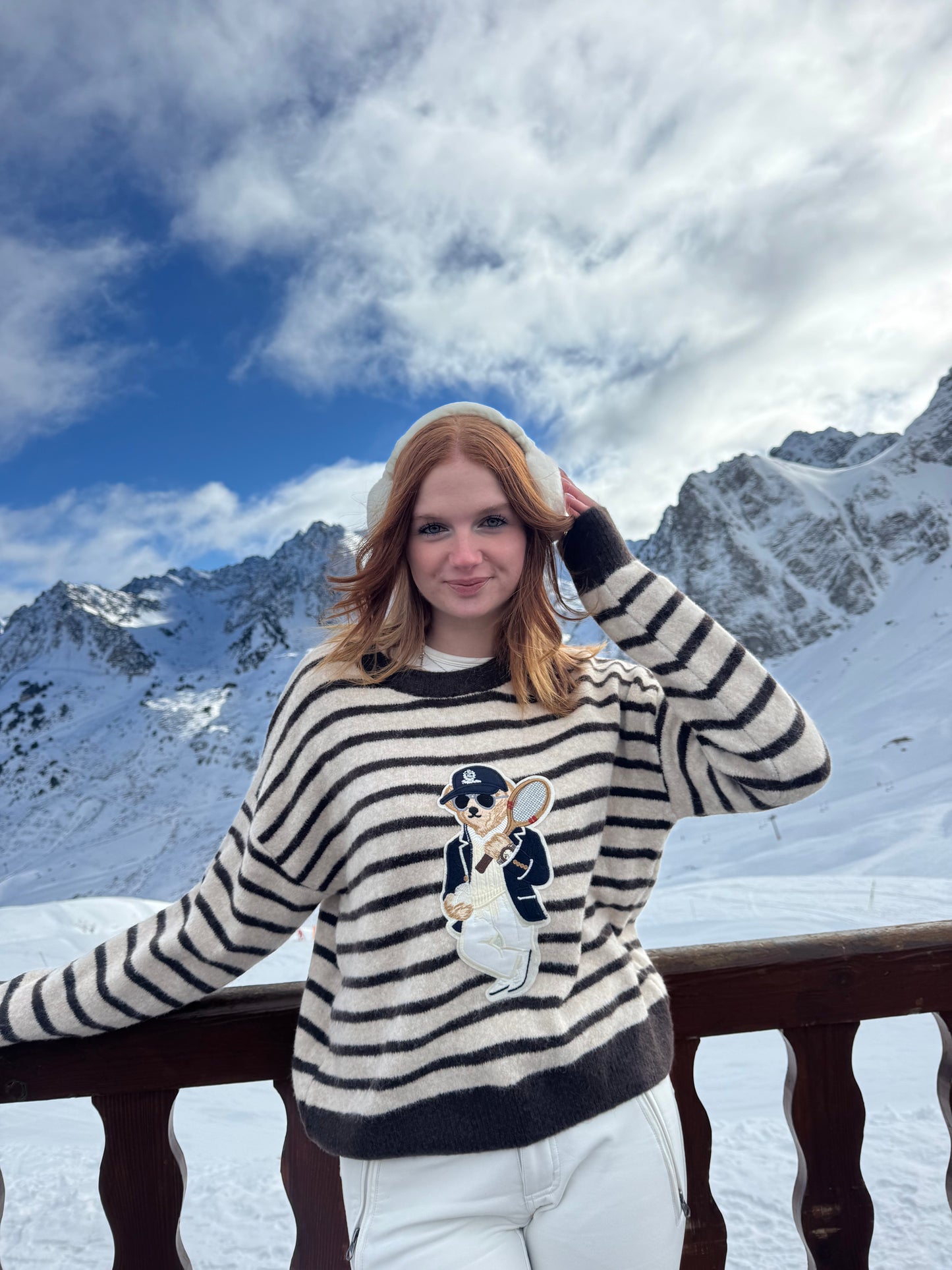 Pull teddy tennis beige