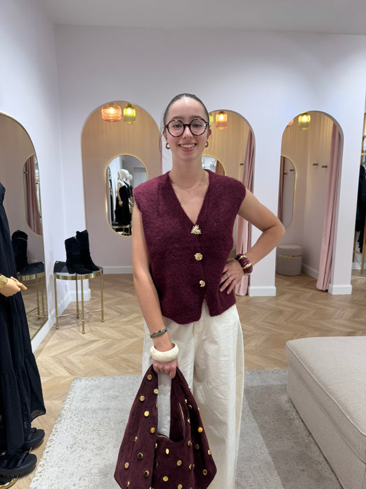 Pull voto sm bordeaux