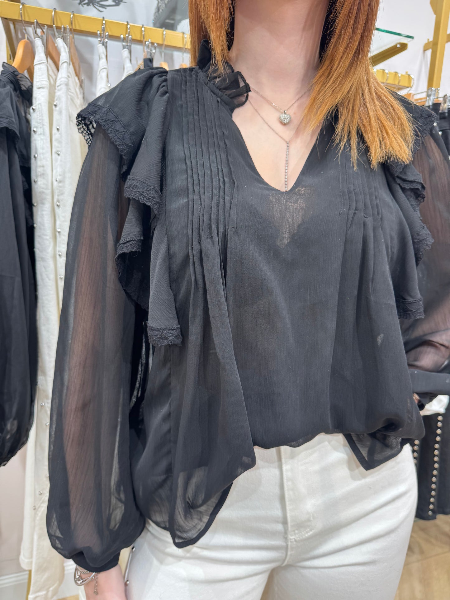 Blouse Eva noir