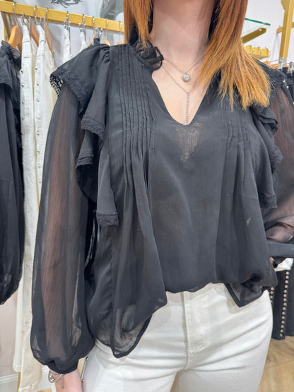Blouse Eva noir