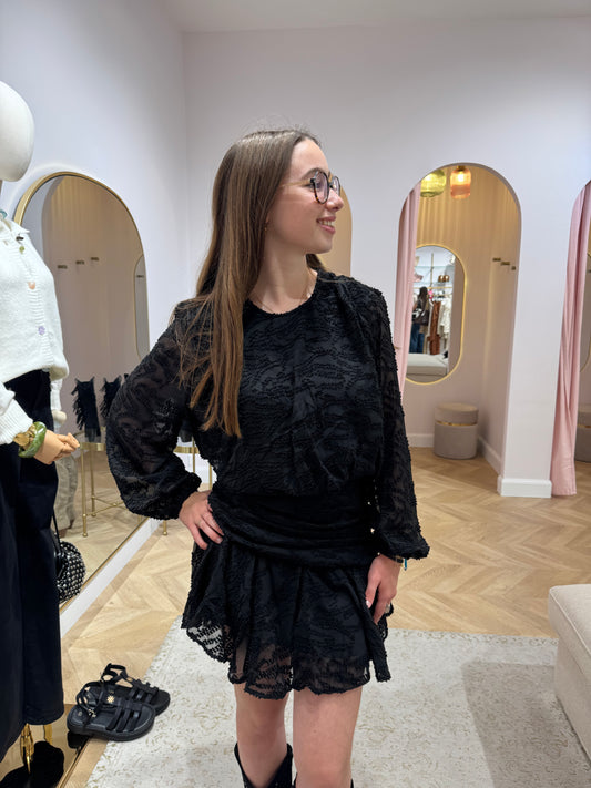 Robe bloom noir