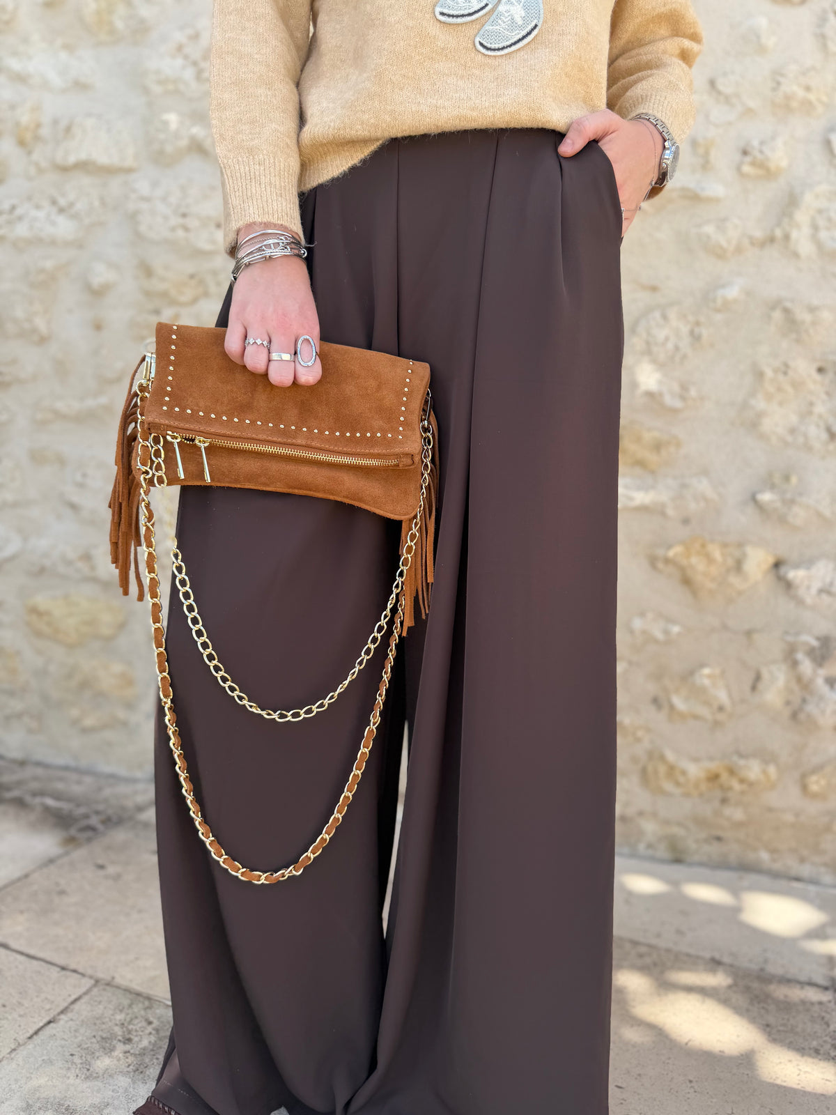 Pochette Rocky camel