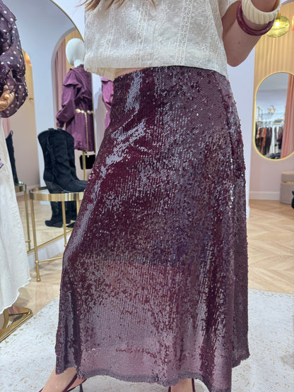 Jupe Stella bordeaux