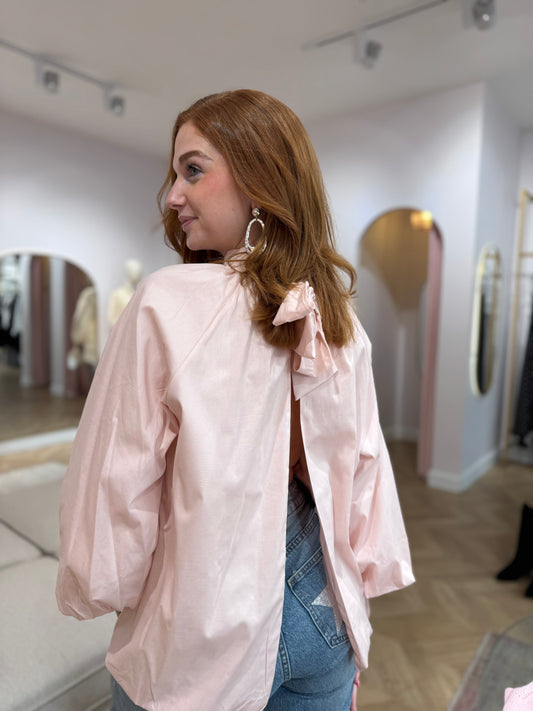 Blouse Lys rose pastel