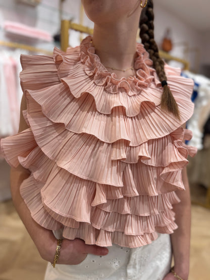 Top dos nu Céleste rose pastel