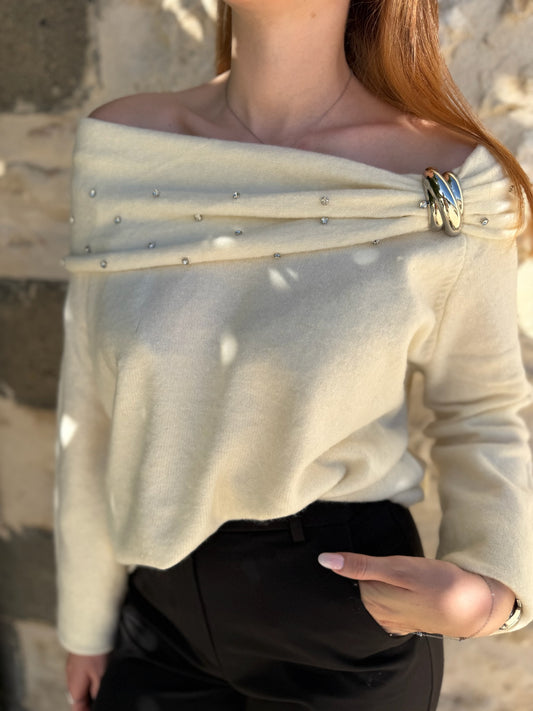 Pull BARDOT beige