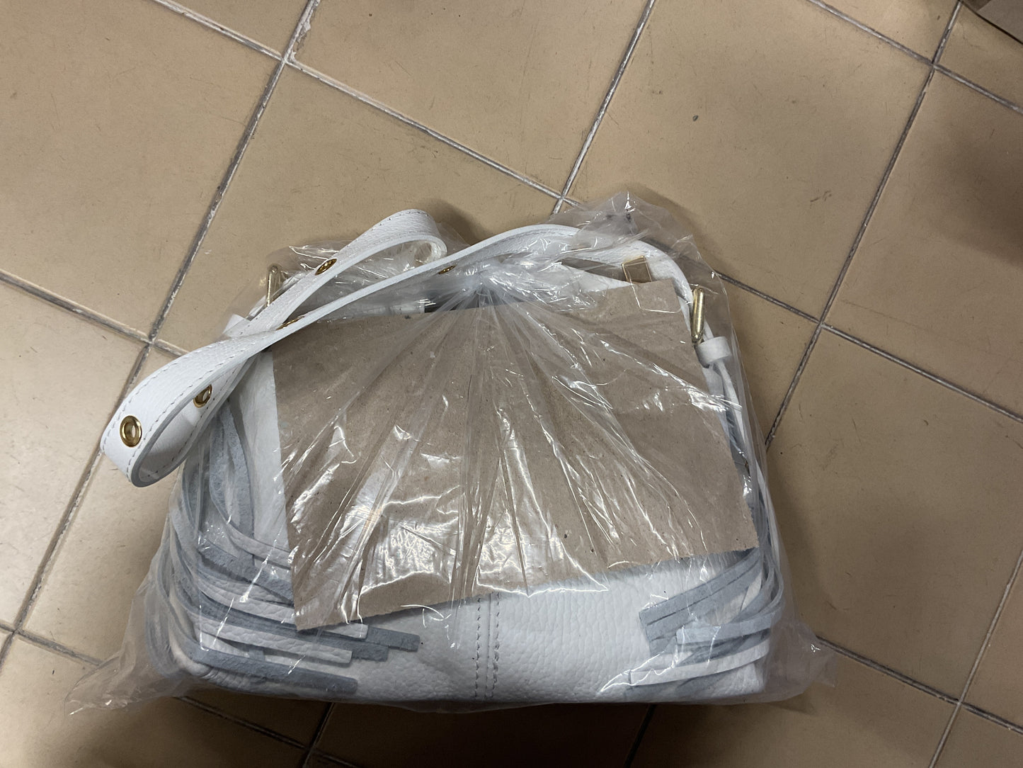 Sac stormy lisse blanc
