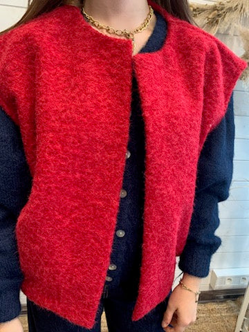 Gilet sans manches Gaspard rouge