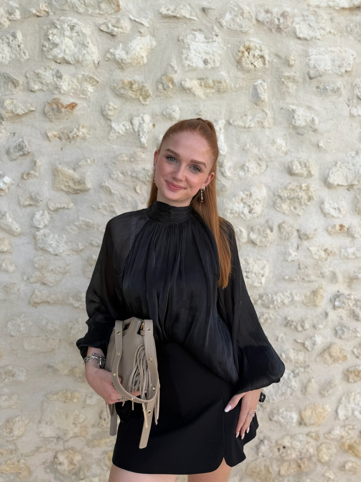 Blouse LEON noir