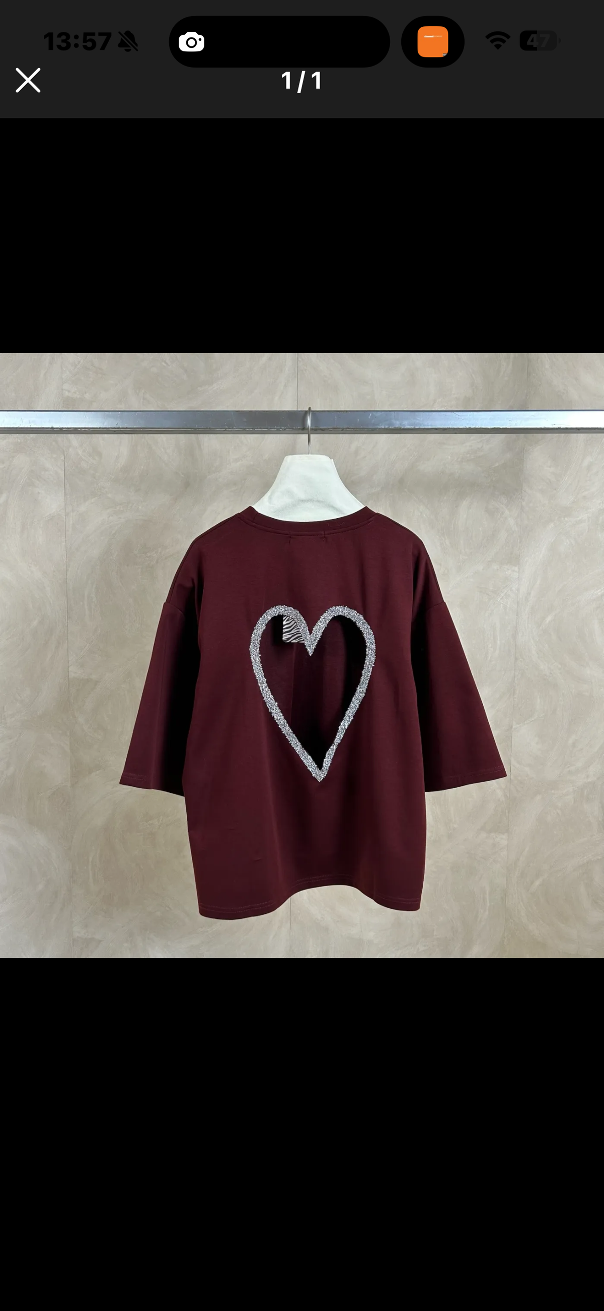 T-shirt DIAMANT bordeaux