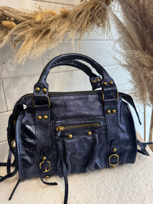 Sac Noé S bleu marine brillant