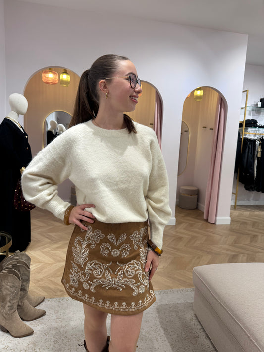 Jupe-short Esmé camel