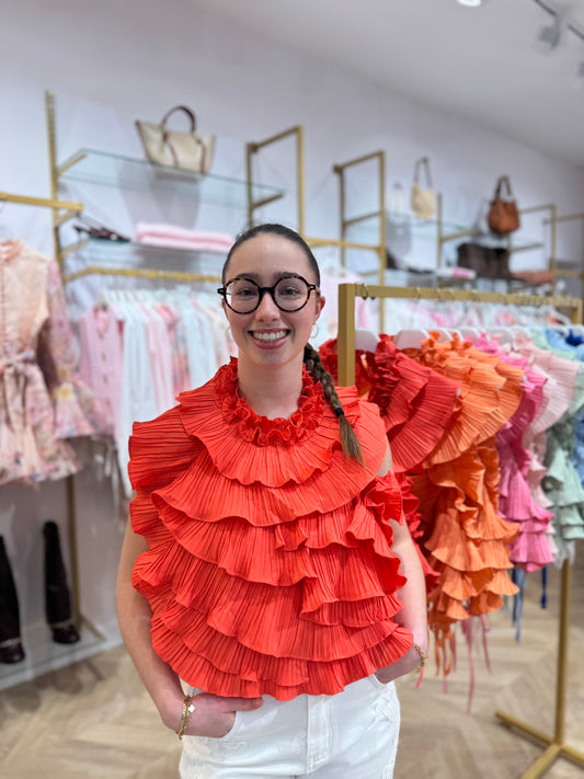 Top dos nu Céleste corail