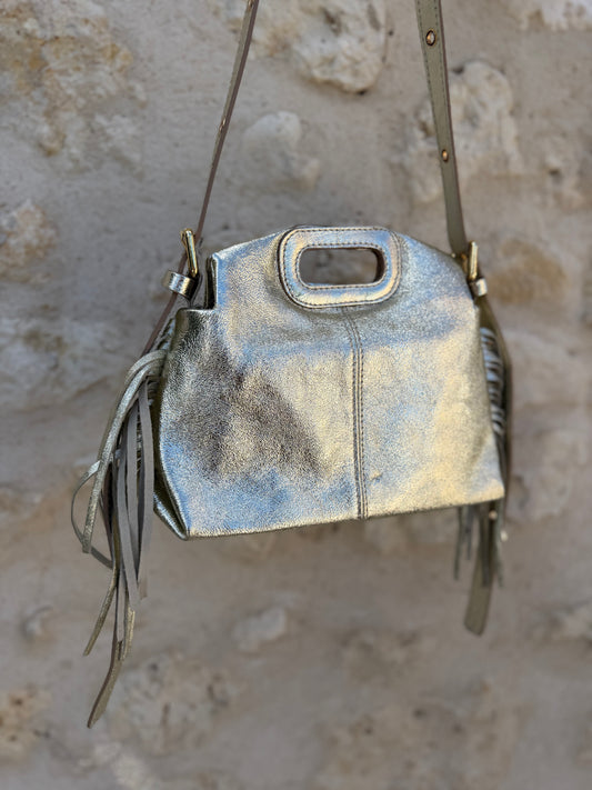 Sac stormy lisse doré