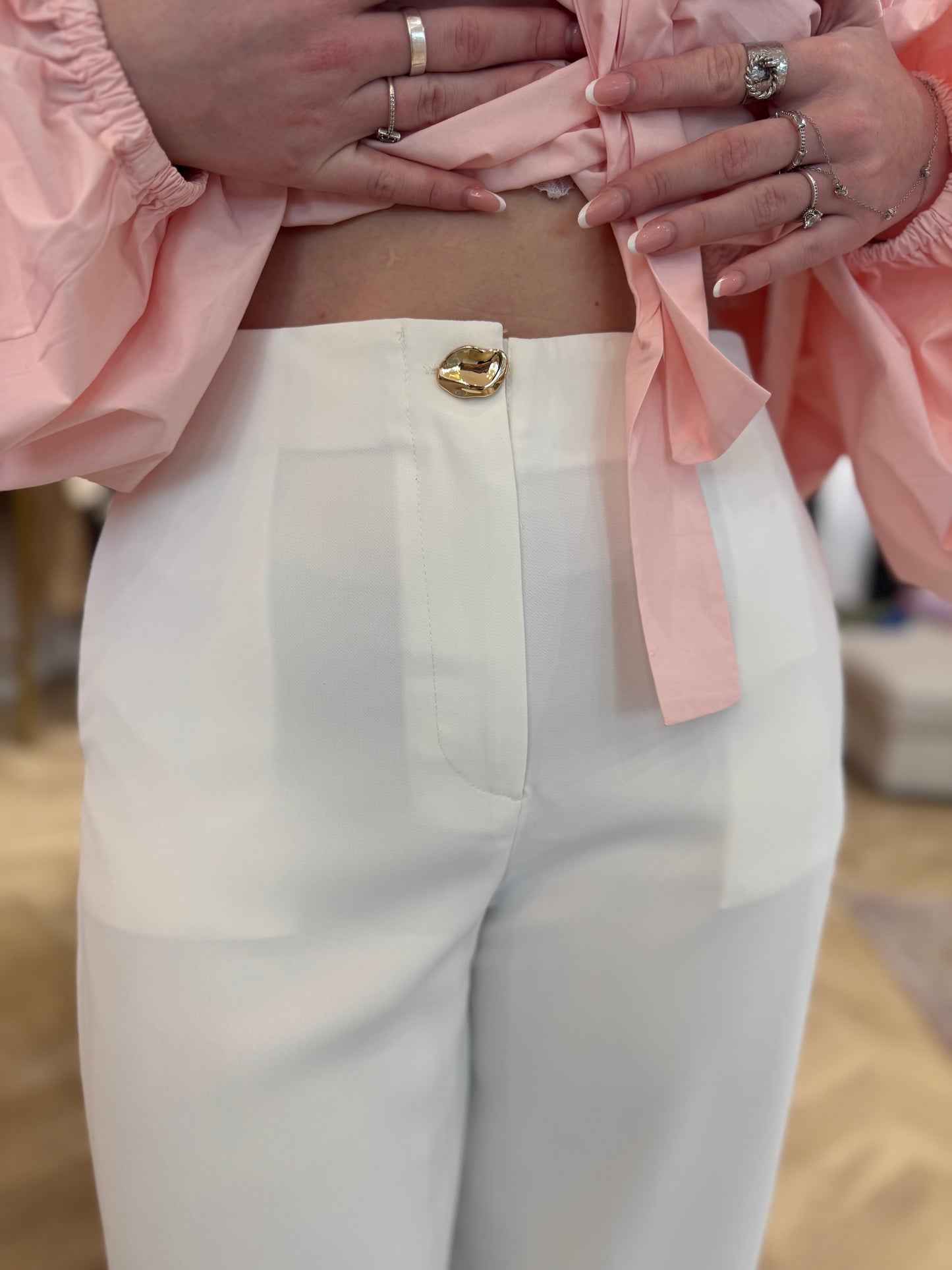 Pantalon Zoé blanc