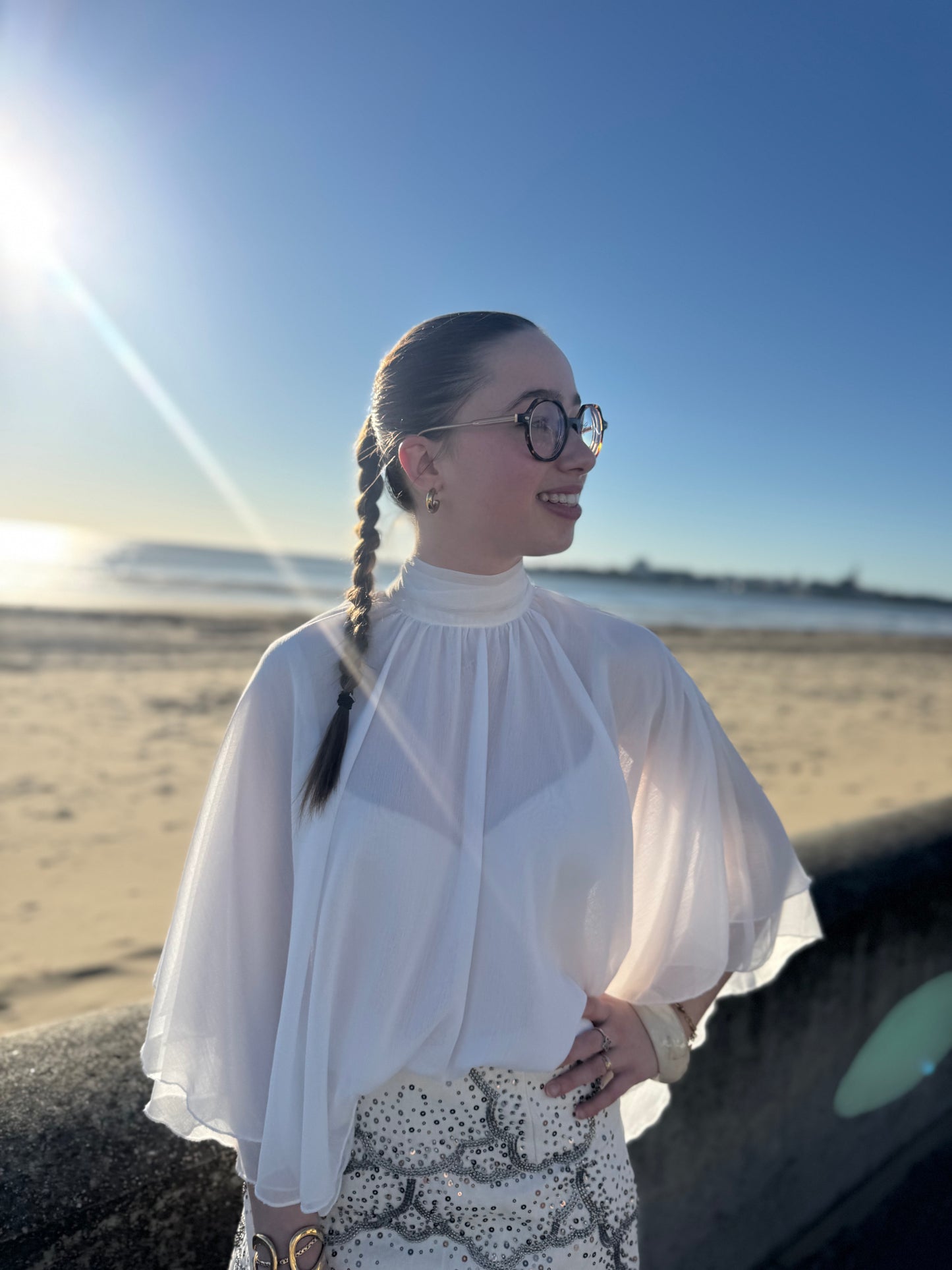 Blouse GRÂCE blanc