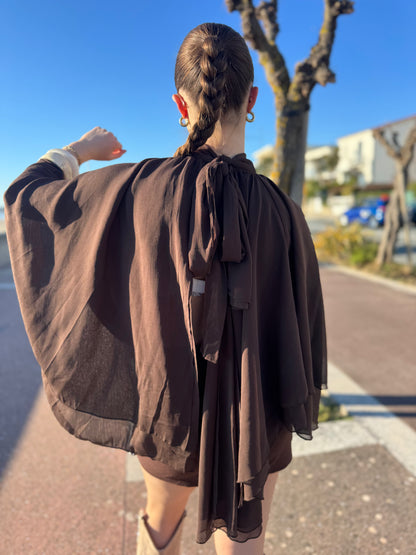 Blouse GRÂCE marron