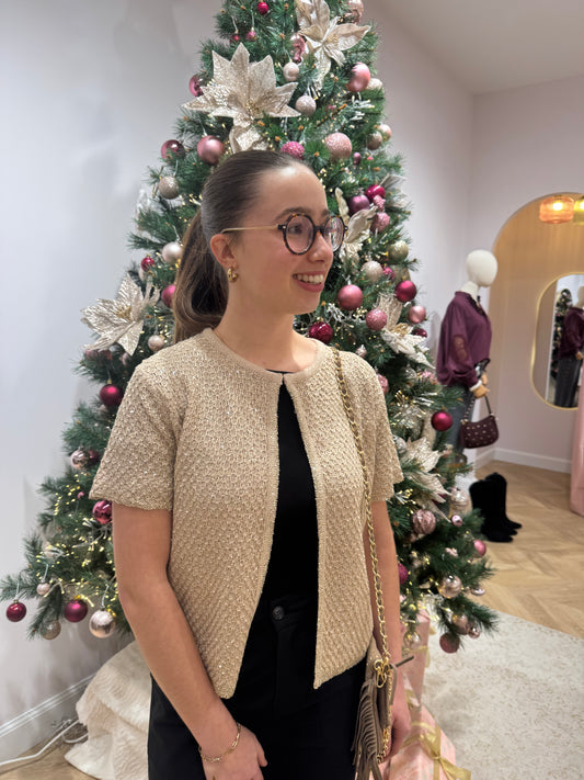 Gilet Anna Champagne